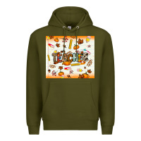 Army Green teacher fall Premium Hoodie - NancyCooperArtShop