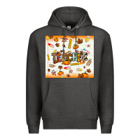 Charcoal Heather teacher fall Premium Hoodie - NancyCooperArtShop