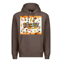 Coffee teacher fall Premium Hoodie - NancyCooperArtShop
