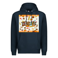 Navy teacher fall Premium Hoodie - NancyCooperArtShop