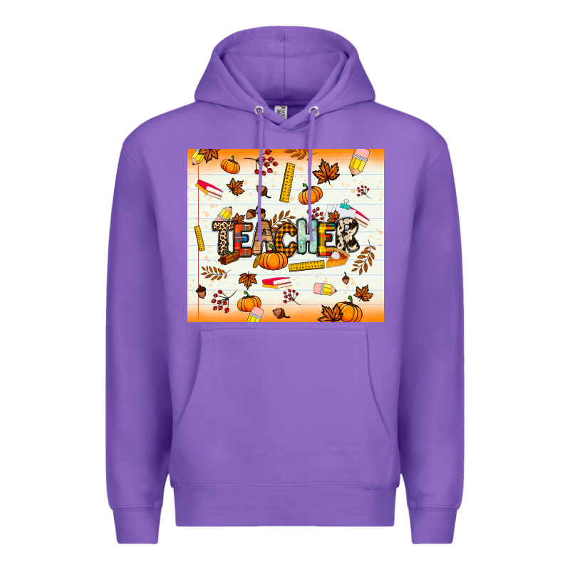 Teacher Fall Premium Hoodie by NancyCooperArtShop | Teevron
