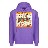 Purple teacher fall Premium Hoodie - NancyCooperArtShop