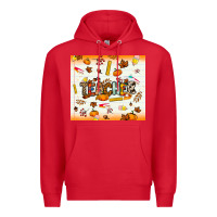 Red teacher fall Premium Hoodie - NancyCooperArtShop