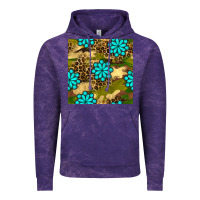 Cloud Purple camouflage leopard gemstone seamless pattern Vintage Hoodie - BundleAndBundleShop