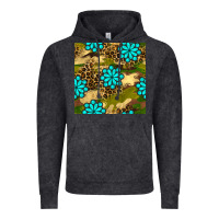Vintage Black camouflage leopard gemstone seamless pattern Vintage Hoodie - BundleAndBundleShop