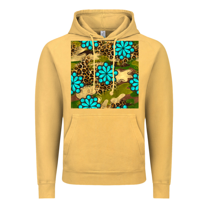 Camouflage Leopard Gemstone Seamless Pattern Vintage Hoodie by BundleAndBundleShop | Teevron