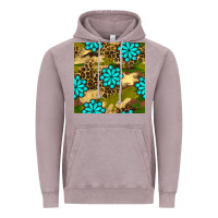 Vintage Zinc camouflage leopard gemstone seamless pattern Vintage Hoodie - BundleAndBundleShop