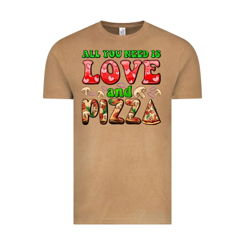 All You Need Is Love And Pizza Vintage Tee by AdoDesignShop | Teevron