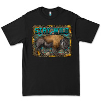 Black stay wild aztec bison Premium Tee - RanaPortraitStore