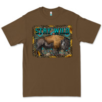 Cacao stay wild aztec bison Premium Tee - RanaPortraitStore