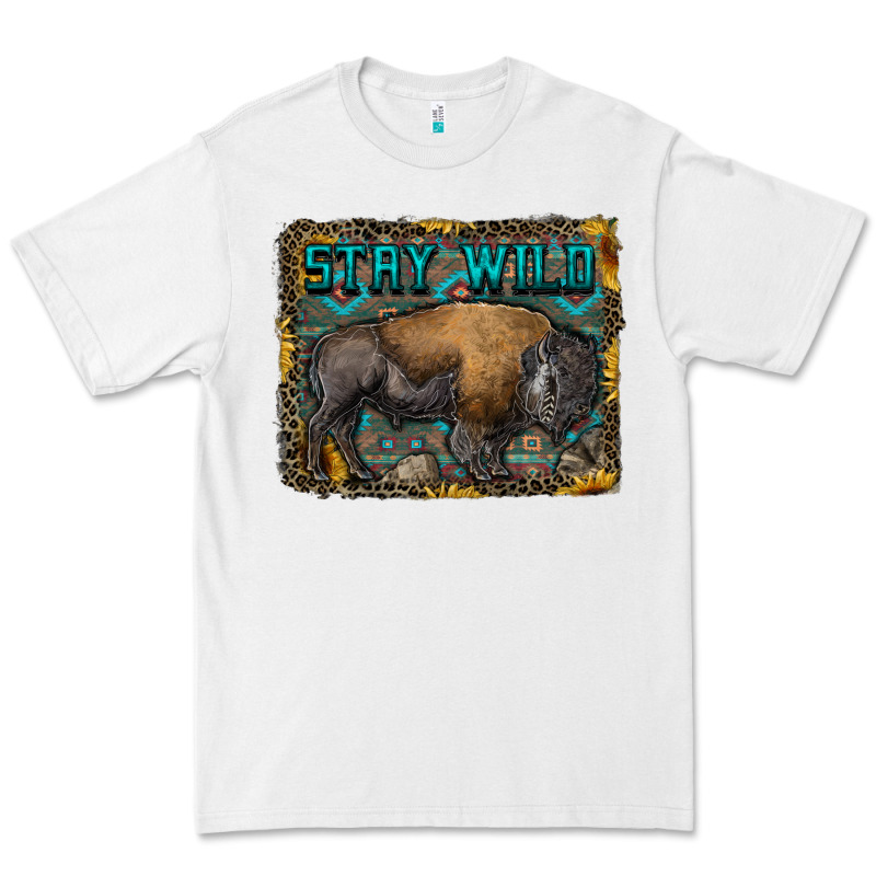 Stay Wild Aztec Bison Premium Tee by RanaPortraitStore | Teevron