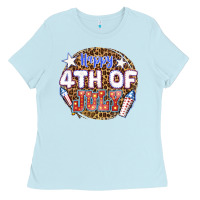 Baby Blue happy 4th of july billie wilder Ladies Tee - texasbilliewilder