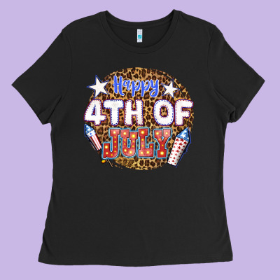 Happy 4th Of July Billie Wilder Ladies Tee Designed By Texasbilliewilder