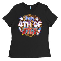 Black happy 4th of july billie wilder Ladies Tee - texasbilliewilder