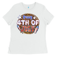 White happy 4th of july billie wilder Ladies Tee - texasbilliewilder
