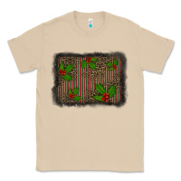 Mushroom christmas plaid leopard mistletoe background Classic Tee - BarkalooDesign