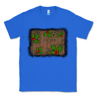 True Royal christmas plaid leopard mistletoe background Classic Tee - BarkalooDesign
