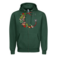 Sports Green custom name christmas stethoscope Zipper Hoodie - MaliasSmallBusiness