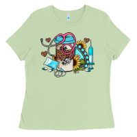 Matcha western sunflower gemstone nurse Ladies Tee - JahusDesignShop
