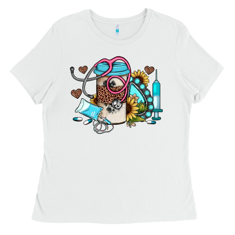 Western Sunflower Gemstone Nurse Ladies Tee by JahusDesignShop | Teevron