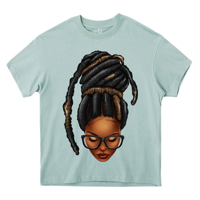 Afro Woman Faux Jumbo Locs Heavy Core Tee by texasbilliewilder | Teevron