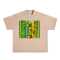 Burro st patricks gnomes and cloves with leopard  brushstrokes Urban Heavy Tee - Artiststas