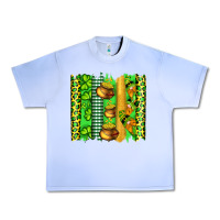 Grape Ice st patricks gnomes and cloves with leopard  brushstrokes Urban Heavy Tee - Artiststas