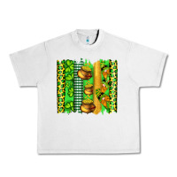 Lunar Rock st patricks gnomes and cloves with leopard  brushstrokes Urban Heavy Tee - Artiststas