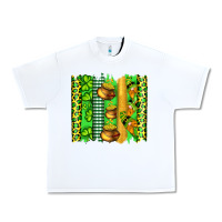 White st patricks gnomes and cloves with leopard  brushstrokes Urban Heavy Tee - Artiststas