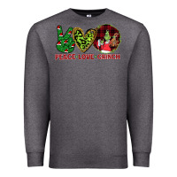 Charcoal Heather Peace Love Grinch Premium Sweatshirt - Bettercallsaul
