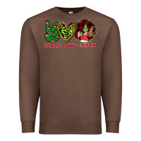 Chestnut Peace Love Grinch Premium Sweatshirt - Bettercallsaul