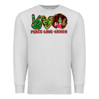 Dove Grey Peace Love Grinch Premium Sweatshirt - Bettercallsaul