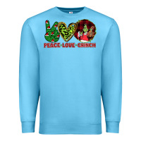Ocean Blue Peace Love Grinch Premium Sweatshirt - Bettercallsaul