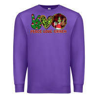 Purple Peace Love Grinch Premium Sweatshirt - Bettercallsaul