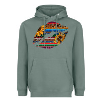 Sage Aztec Sunflower Lips Heavyweight Hoodie - Bettercallsaul
