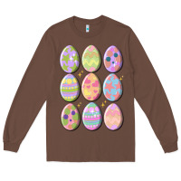 Chestnut vintage easter eggs Long Sleeve Tee - MaliasSmallBusiness