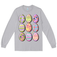 Moon Dust vintage easter eggs Long Sleeve Tee - MaliasSmallBusiness
