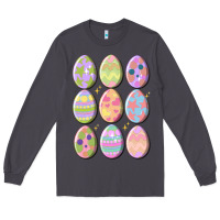 Smoke vintage easter eggs Long Sleeve Tee - MaliasSmallBusiness