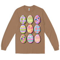Toasted Coconut vintage easter eggs Long Sleeve Tee - MaliasSmallBusiness
