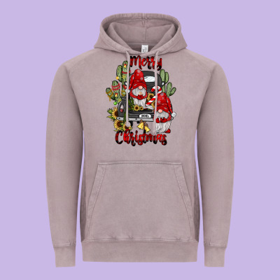 Farm Truck,merry Christmas Gnome Vintage Hoodie Designed By Jahusdesignshop
