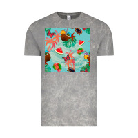 Cloud Rock summer vibes seamless pattern Vintage Tee - BundleAndBundleShop