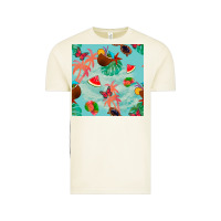 Vintage Arctic summer vibes seamless pattern Vintage Tee - BundleAndBundleShop