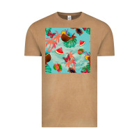 Vintage Camel summer vibes seamless pattern Vintage Tee - BundleAndBundleShop