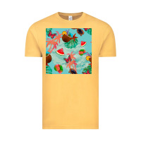 Vintage Mustard summer vibes seamless pattern Vintage Tee - BundleAndBundleShop