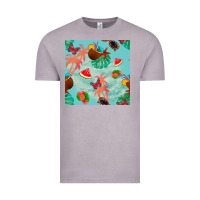 Vintage Zinc summer vibes seamless pattern Vintage Tee - BundleAndBundleShop
