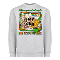Heather Grey when you're dead inside but it's st patricks Heavyweight Sweatshirt - Jasminsmagicworld