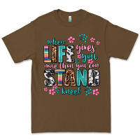 Cacao when life gives you more than you can stand kneel Premium Tee - AdoDesignShop