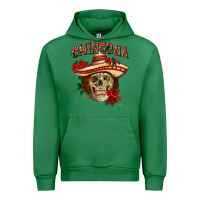 Emerald Chingona with roses Mexico Urban Hoodie - HowdyJamesFarm