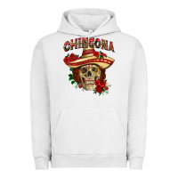 Pigment Lunar Rock Chingona with roses Mexico Urban Hoodie - HowdyJamesFarm