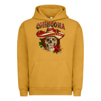 Pigment Peanut Butter Chingona with roses Mexico Urban Hoodie - HowdyJamesFarm
